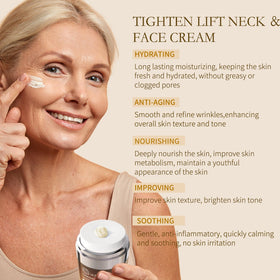 ULTIBELA being applied to neck demonstrating targeted lifting benefit