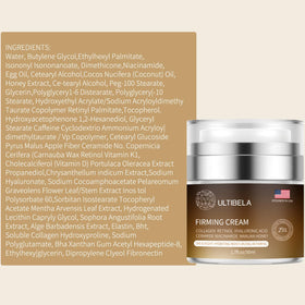 ULTIBELA before and after texture comparison showing improved firmness