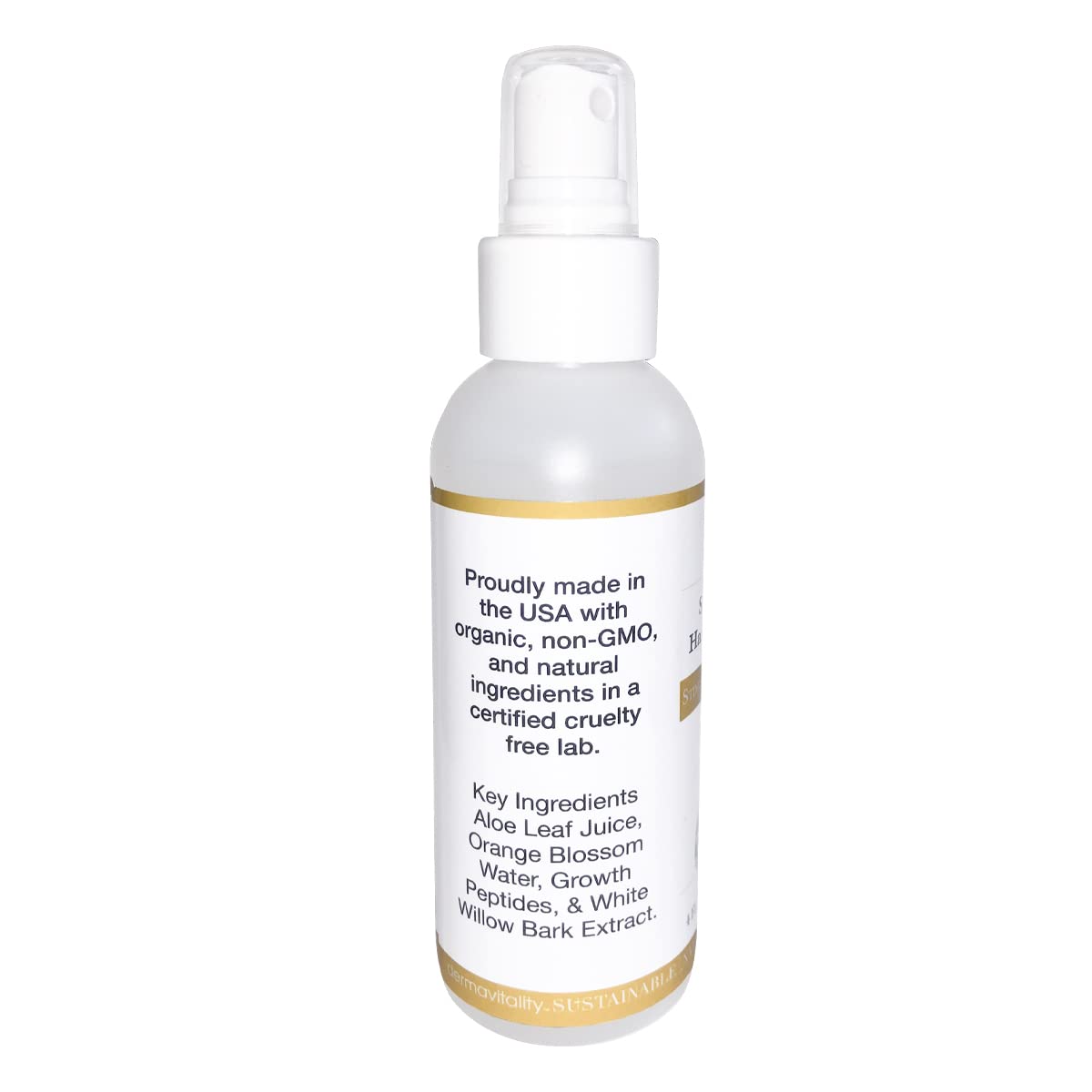 UltimateVitality product label close-up highlighting clean, paraben-free formula