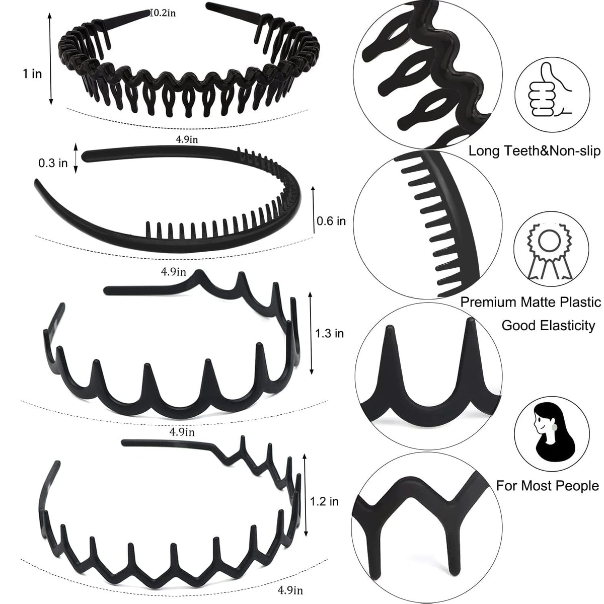 ULTIMUTE close-up of inner teeth detail providing grip without hair damage benefit