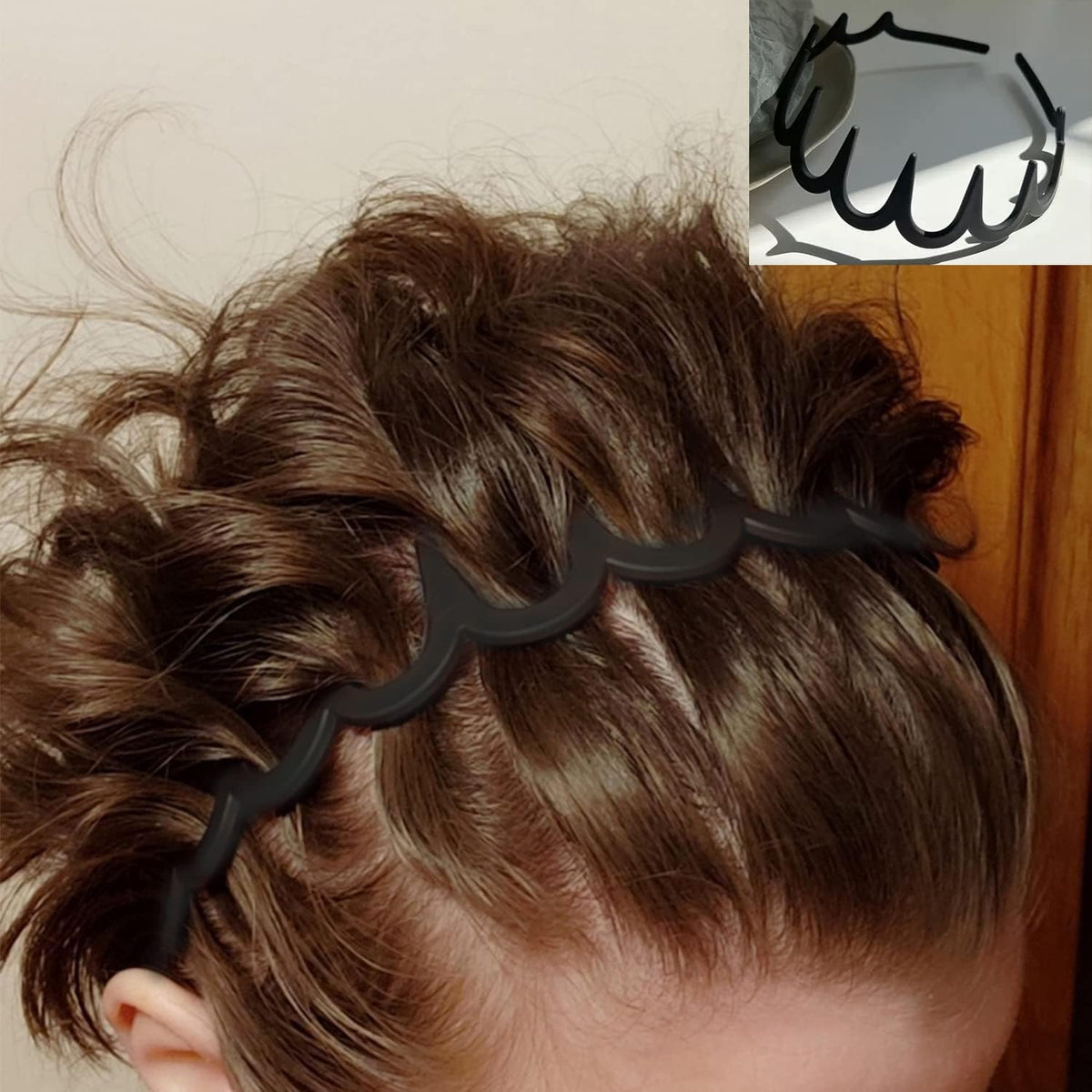 ULTIMUTE worn by woman styling hair back for tidy look and all-day comfort benefit