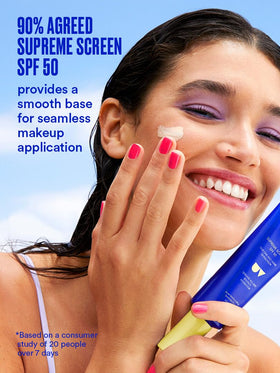 Ultra Violette in morning routine setting showing quick makeup prep