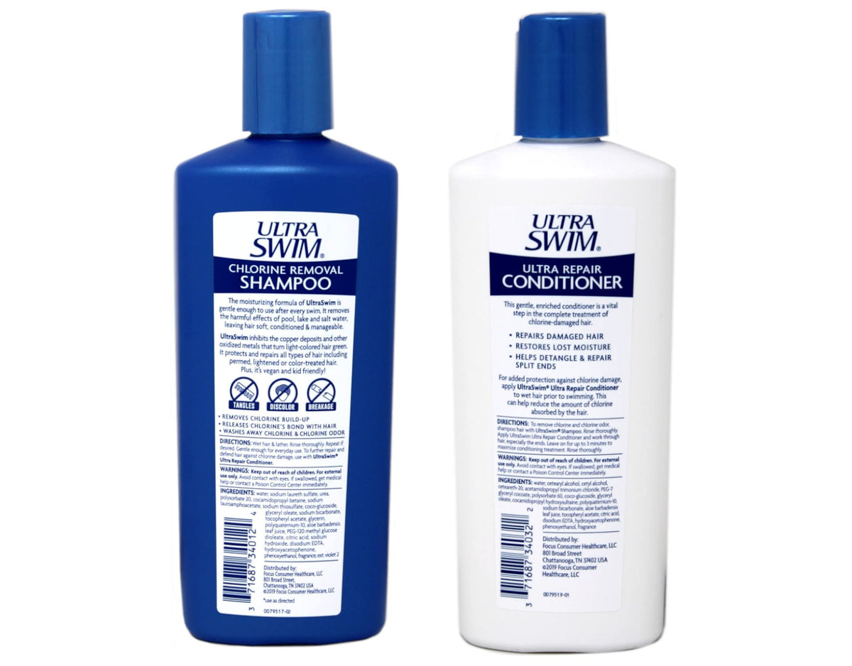 UltraSwim conditioner cream close-up illustrating smooth, hydrated hair