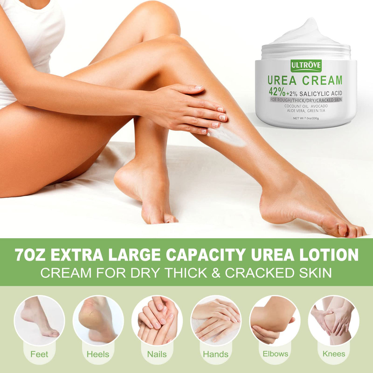Ultrove used with socks overnight showing enhanced hydration and deeper repair
