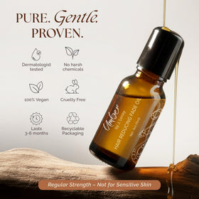 Umber By J. Lenay oil texture drop highlighting light absorption benefit