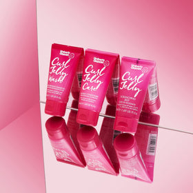Umberto Giannini before and after curl comparison showing enhanced shape and reduced frizz
