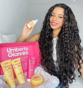 Umberto Giannini creamy banana butter texture close-up showing rich, spreadable formula