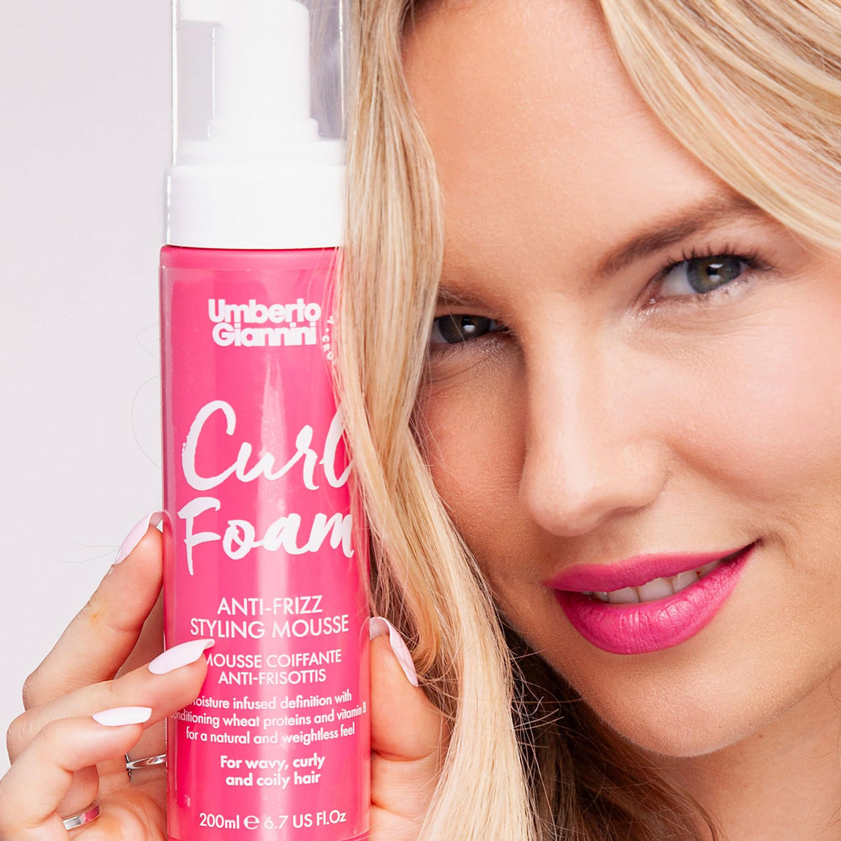 Umberto Giannini foam in hand ready to apply for even coverage