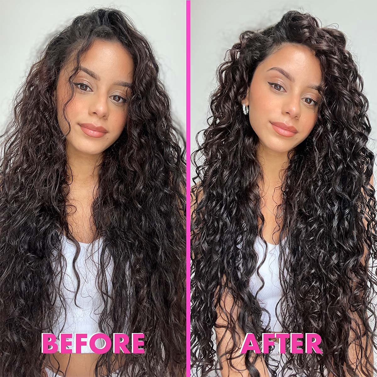 Hairdresser diffusing curls with Umberto Giannini Curl Jelly for uplifted volume