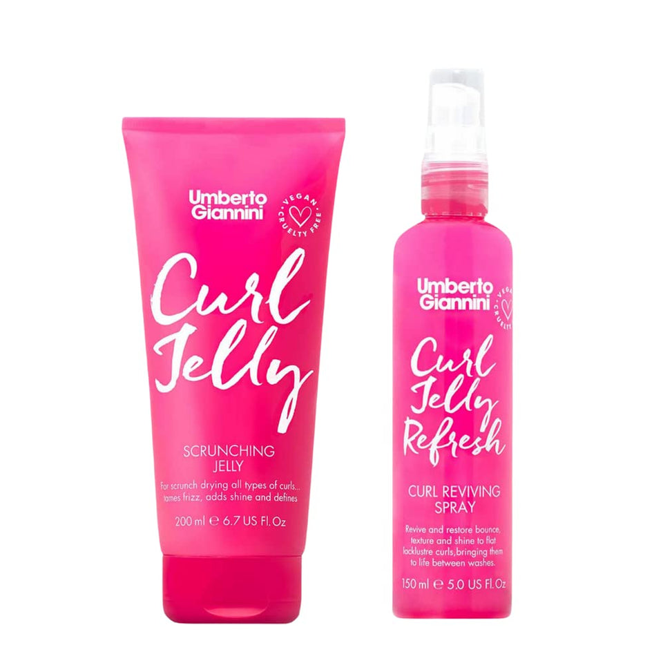 Umberto Giannini jar front view showing branding and benefit of frizz control