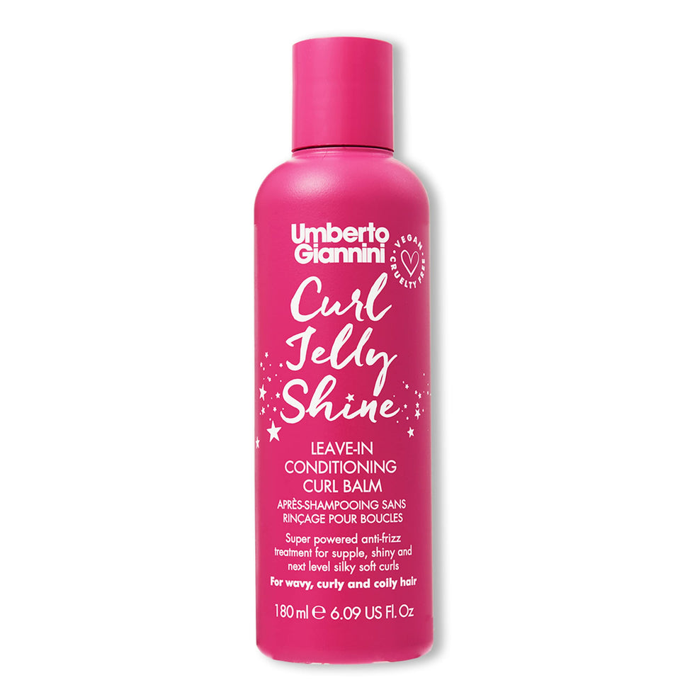 Umberto Giannini front bottle view showing product and glossy finish benefit