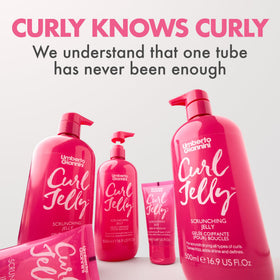 Umberto Giannini Curl Jelly XL label close-up highlighting vegan UK-made formula