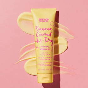 Umberto Giannini duo staged in bathroom, demonstrating everyday styling routine