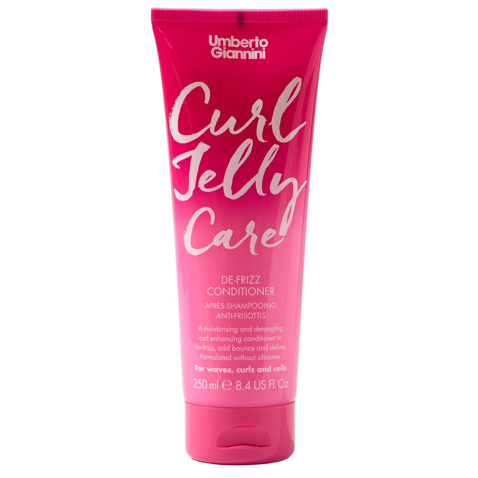 Umberto Giannini front bottle showing product and benefit of de-frizz control
