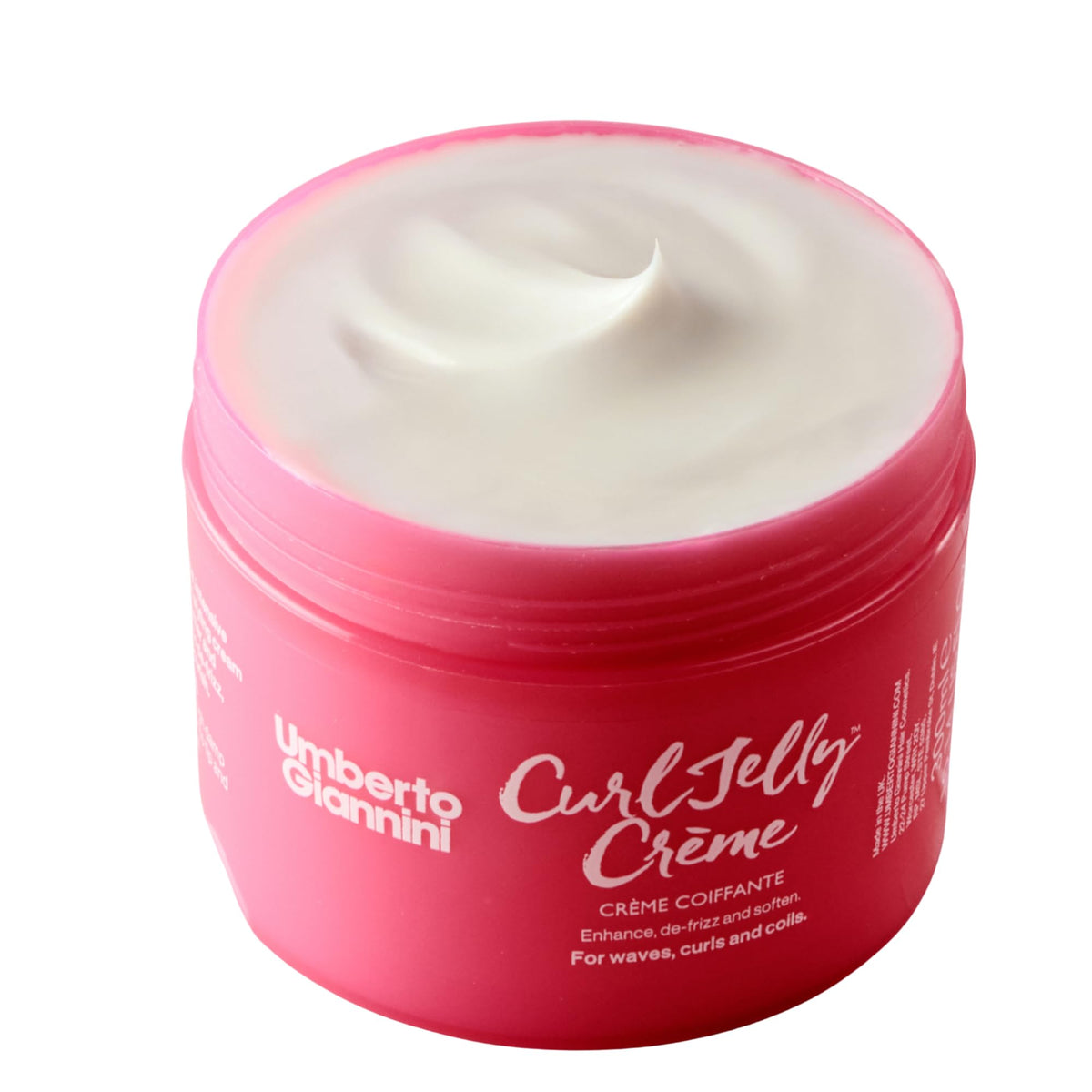 Umberto Giannini front packaging showing product benefits and curl focus