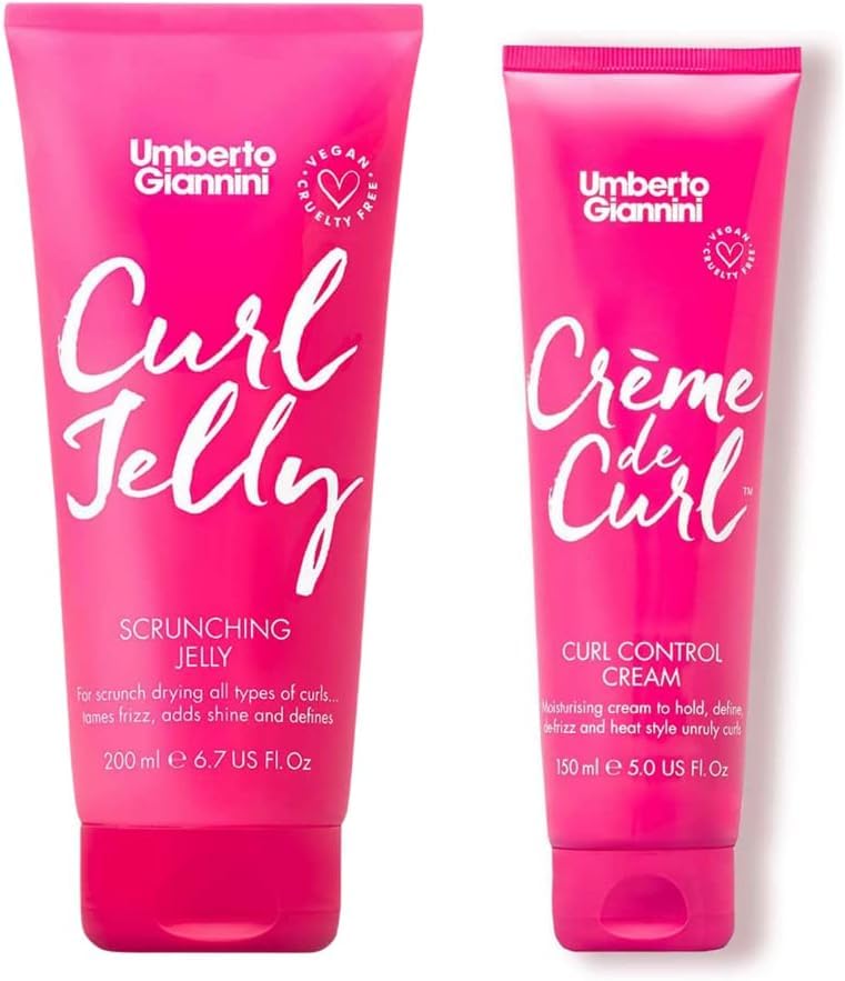 Umberto Giannini front packaging of duo showing both jars and benefits