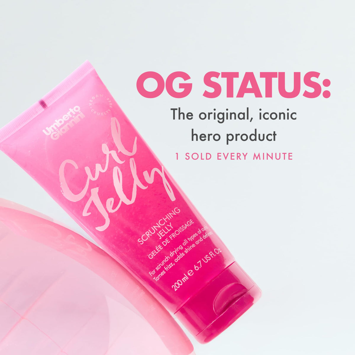Umberto Giannini duo on bathroom shelf lifestyle shot for everyday routine
