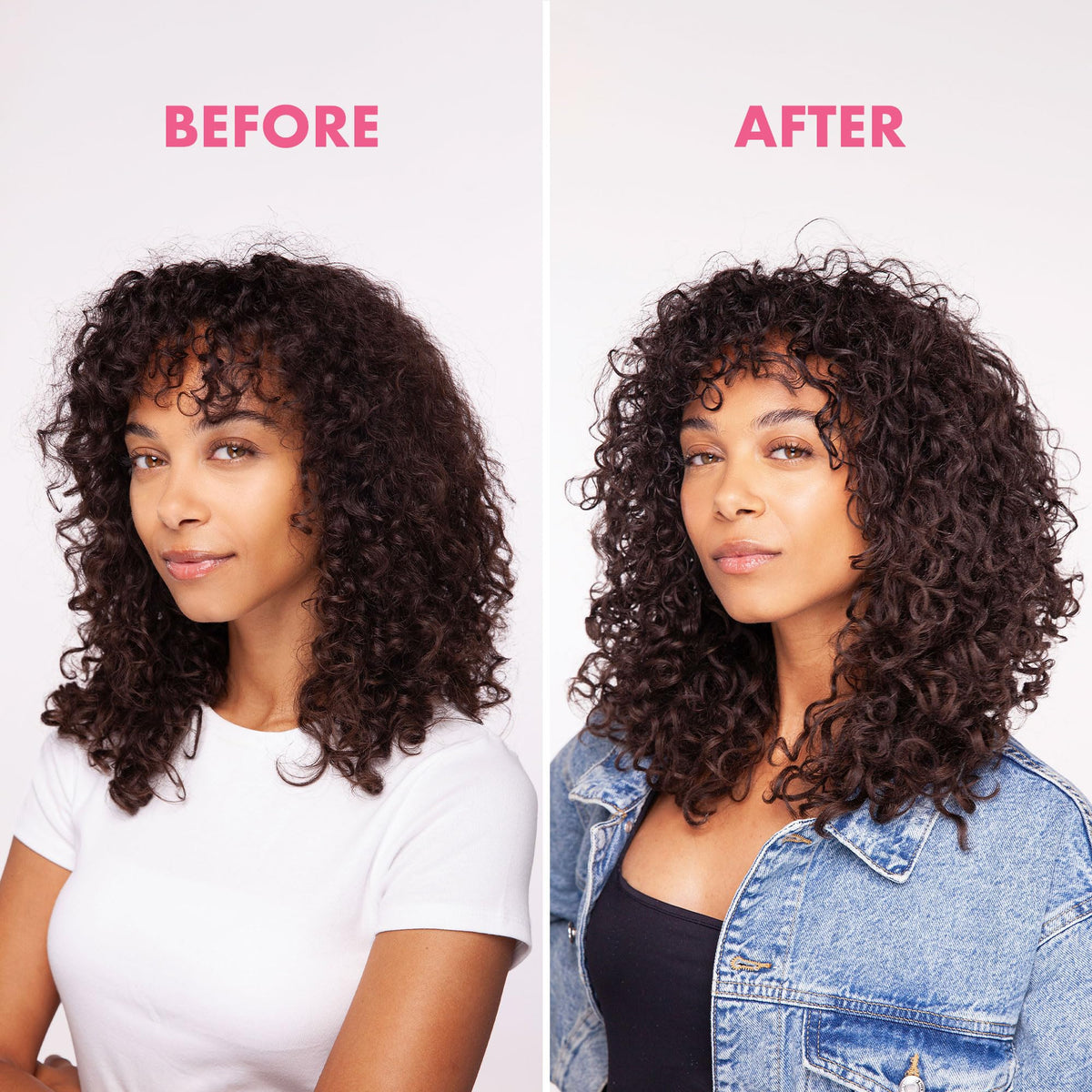 Umberto Giannini being scrunched into damp curly hair to reduce frizz