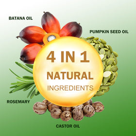 Umex shampoo label closeup highlighting natural ingredients
