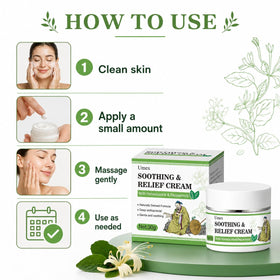 Applying Umex to hands showing quick absorption and softness