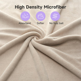 Umisleep sewn label and hemming highlighting durable construction and no-pilling