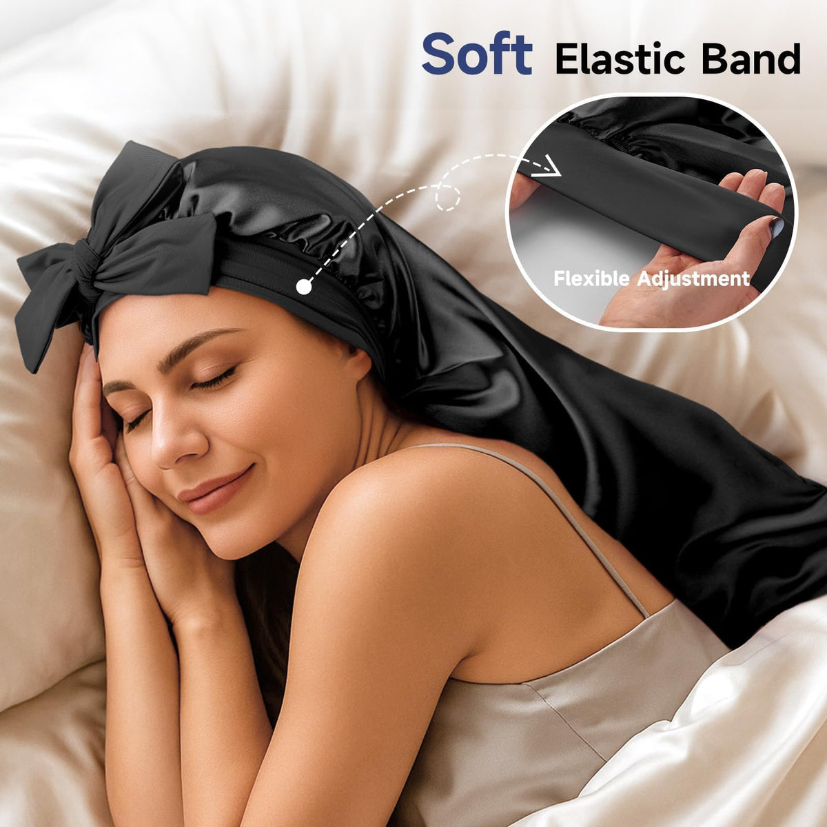 Umisleep adjustable tie band and forehead loops for secure custom fit