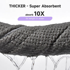 Umisleep towel wrapped on woman enabling hands-free hair care and reduced frizz