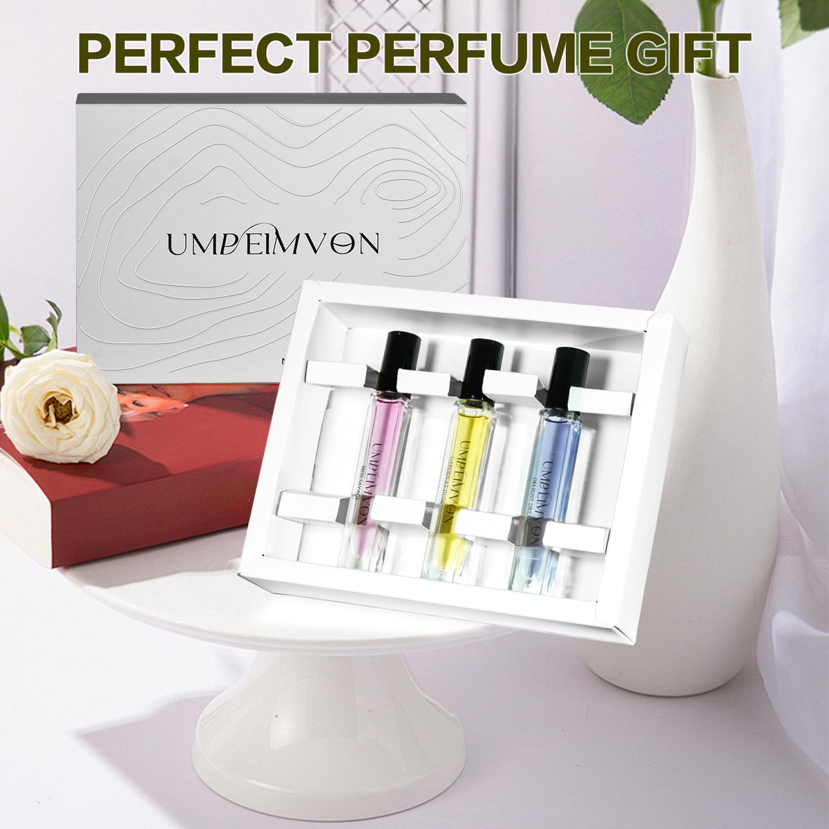 Umpeimvon hand holding bottle illustrating travel size convenience and portability benefit