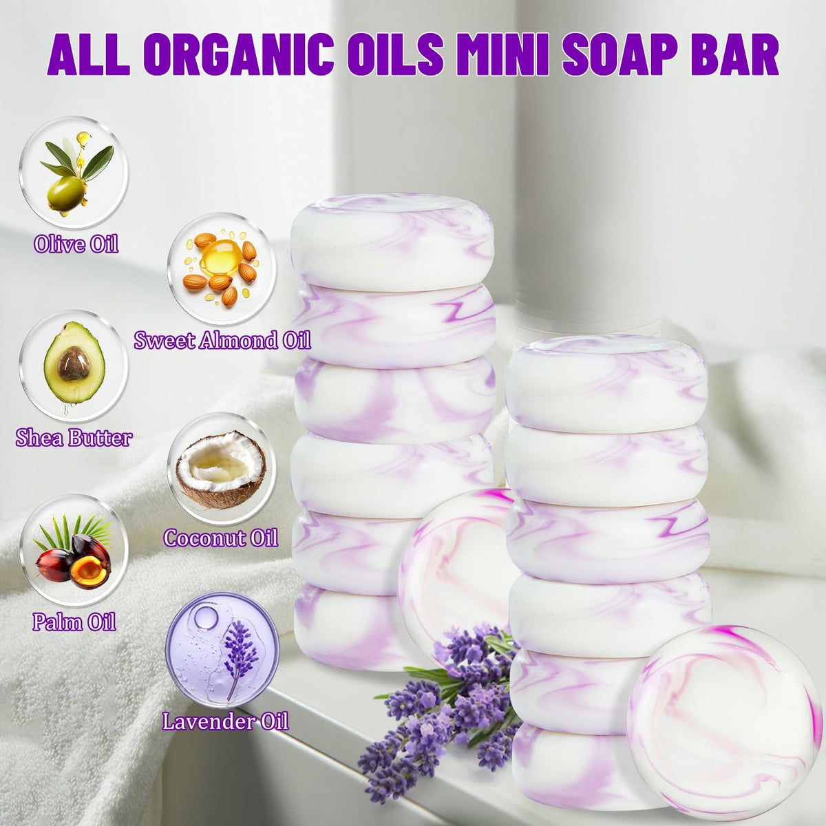 Umpeimvon close-up unwrapped bar producing creamy lather for soft skin