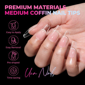 UNA GELLA 15 sizes arranged in chart showing precision fit benefit