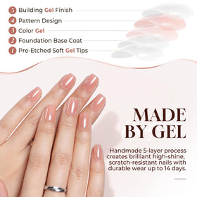 UNA GELLA underside view with adhesive tabs for easy, damage-free removal