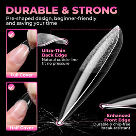 UNA GELLA close-up of pre-etched 70-grit half-matte texture for better adhesion