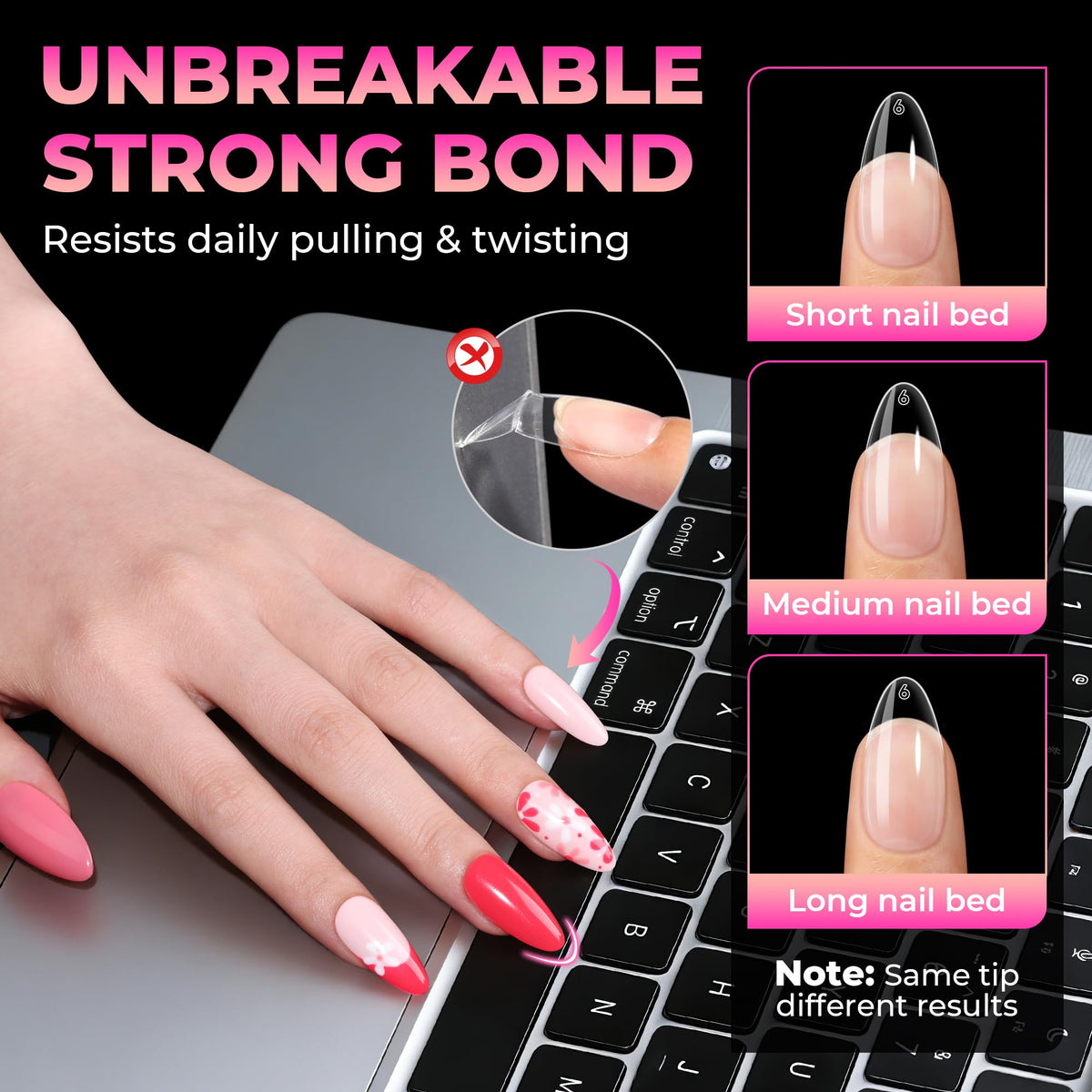 UNA GELLA lifestyle tabletop showing nails styled for everyday wear
