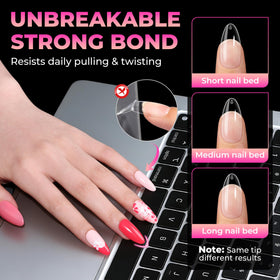 UNA GELLA lifestyle tabletop showing nails styled for everyday wear