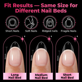 UNA GELLA application with nail glue, quick DIY salon-quality result