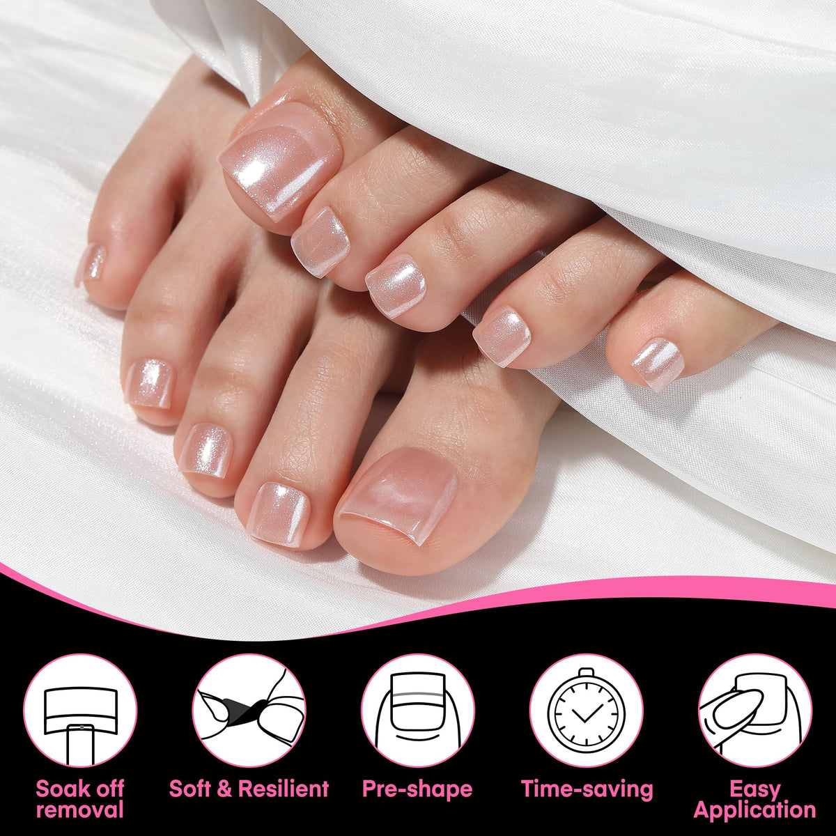 UNA GELLA applicator tab detail for precise placement and mess-free application