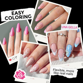 UNA GELLA close-up of gelly texture for easy blending and adhesion