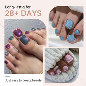 UNA GELLA close-up of matte squoval tip texture for realistic natural finish