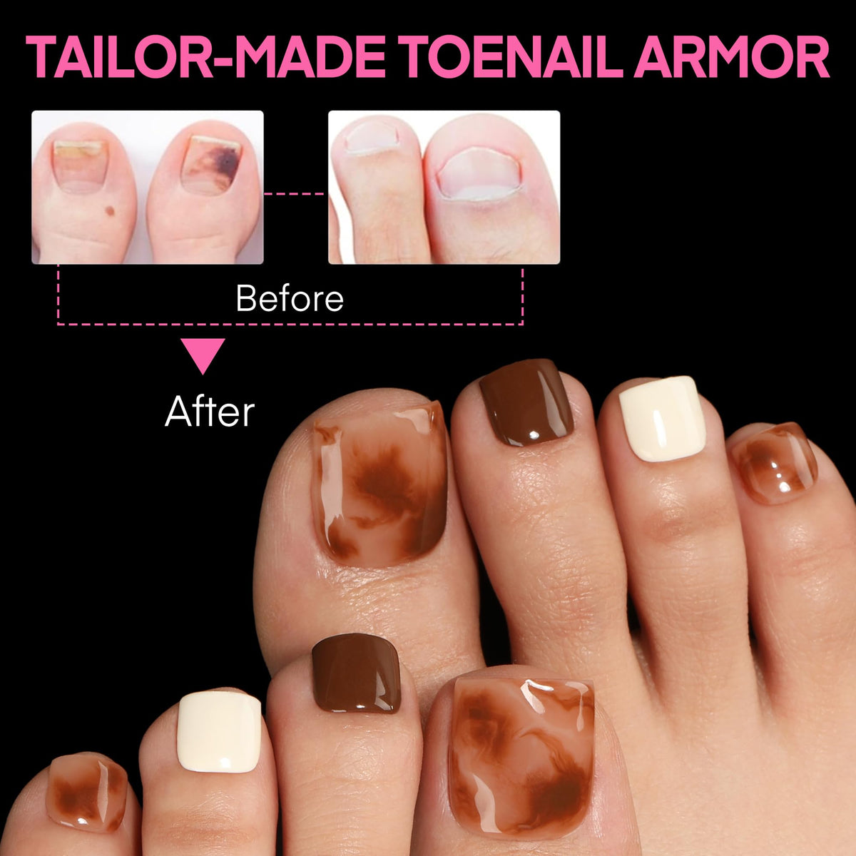 UNA GELLA close-up of coarse matte texture improving glue adhesion benefit