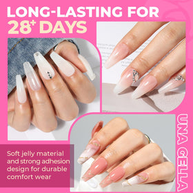 UNA GELLA close-up of tip edge highlighting smooth curve for comfort