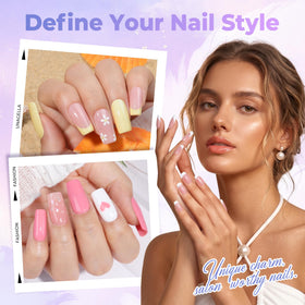 UNA GELLA semi-matte surface close-up showing easy polish adhesion