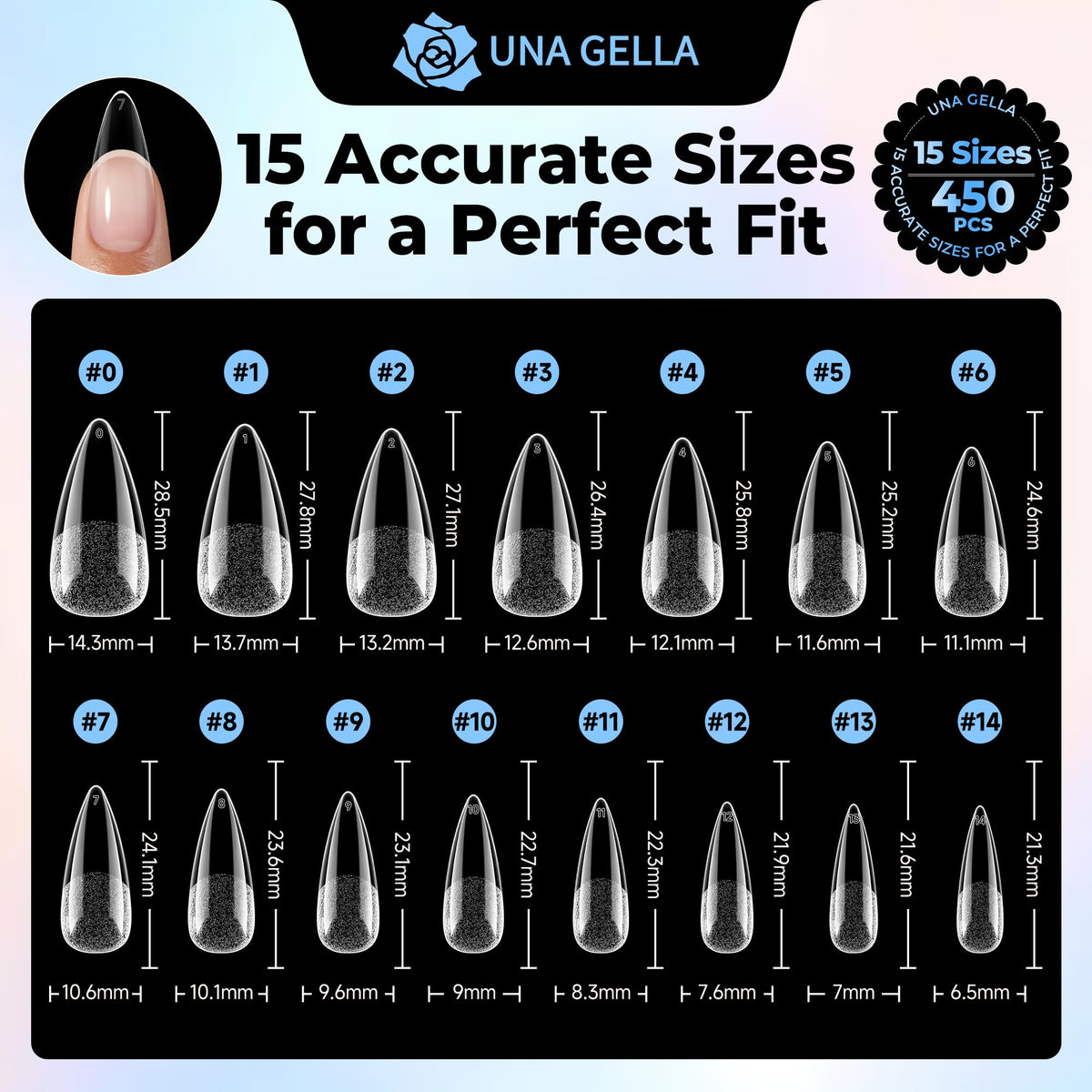 UNA GELLA tip resisting daily wear to show long-lasting durability