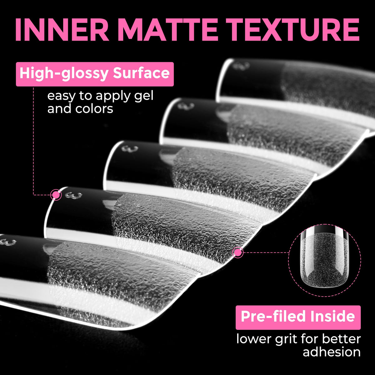 UNA GELLA edge and shallow curve detail illustrating comfort and flush adhesion