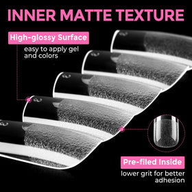 UNA GELLA edge and shallow curve detail illustrating comfort and flush adhesion