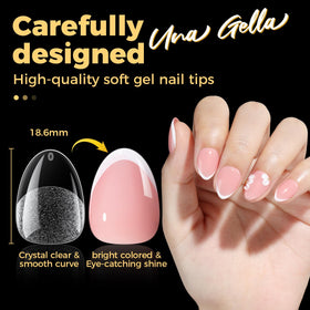 UNA GELLA pre-filed edge detail for easy shaping and comfort