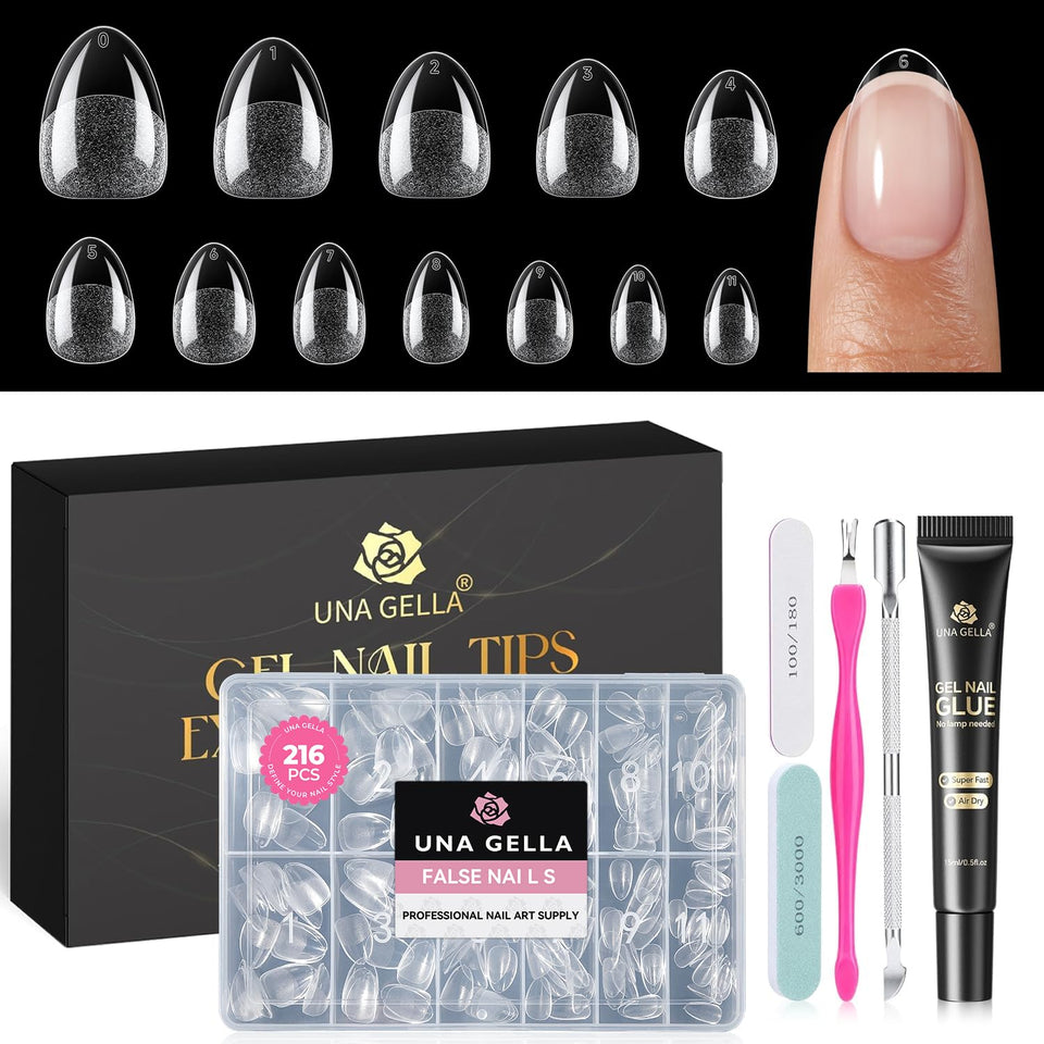 UNA GELLA front packaging showing kit contents and benefit of complete set