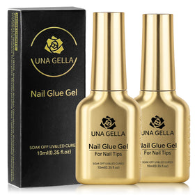 UNA GELLA front packaging showing two 10ml bottles and product branding for clarity