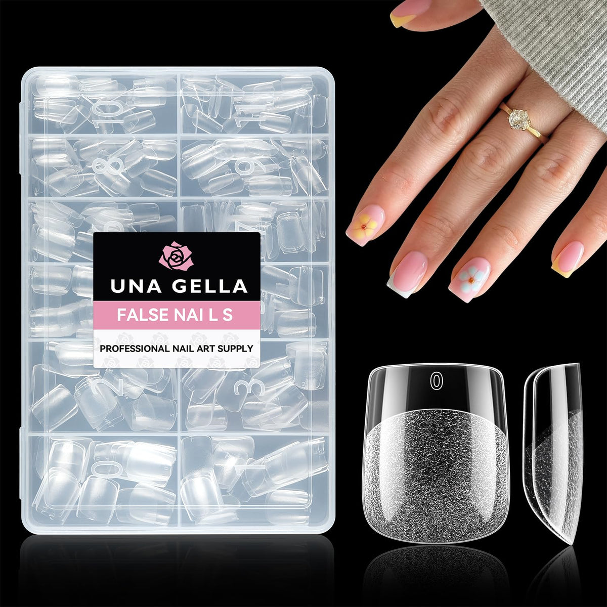 UNA GELLA front packaging showing 216 pcs and clear benefit of variety