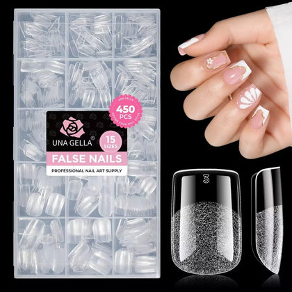 UNA GELLA front packaging showing 450pcs kit and benefits