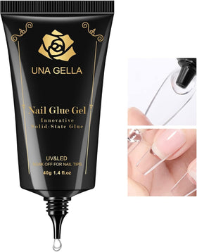 UNA GELLA front packaging showing clear adhesive and brand
